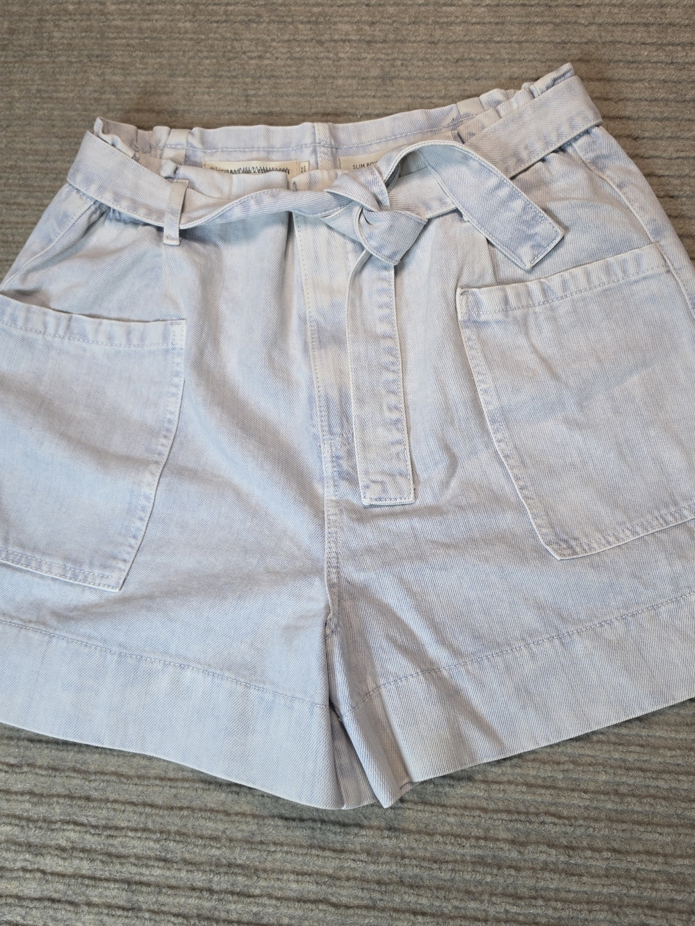 Pilcro Womens Ultra High Rise Acid Wash Slim Boyfriend Shorts Denim Size 29 - Picture 1 of 8